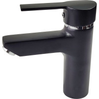 Смеситель для раковины однорычажный Guven, черный 9601S