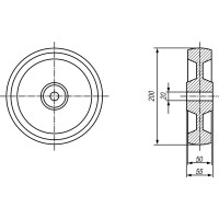 Колесо для оси EMES VBP200X50620420