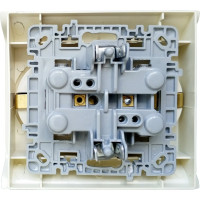 2-местная розетка Nilson СУ с заземляющим контактом, advantage кремовый, 20121025