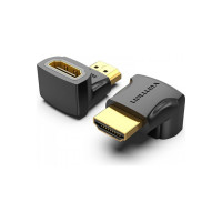 Адаптер-переходник VENTION HDMI v2.0 19M/19F угол 90 AIOB0