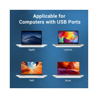 Сетевой адаптер VENTION USB 3.0 M/Gigabit Ethernet RJ45 F+OTG хаб на 3 порта Черный 0.15 м CHNBB