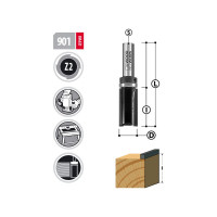 Фреза прямая с подшипником 19х26 мм, S=8 мм WOODWORK 901.1926.08