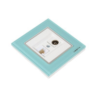 Розетка Metronex Electric Exclusive Blue для сетевого кабеля LAN + TV FRZTV010002BLU