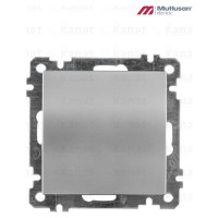 Выключатель одноклавишный, серебро (Elitra Plus) 2270 401 0292 Mutlusan Electric