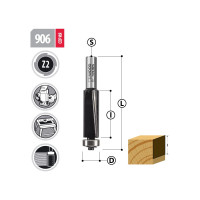 Фреза обгонная удлиненная 19х51 мм, S-12 мм 906.1951.12