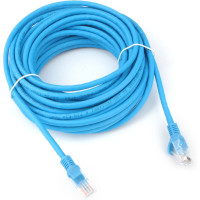 Патч-корд Cablexpert LSZH медный UTP кат.5e, 10м, литой, многожильный (синий), PP30-10M/B