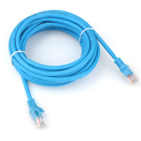 Патч-корд Cablexpert LSZH медный UTP кат.5e, 5м, литой, многожильный (синий), PP30-5M/B