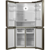 Холодильник Centek Total NF 456 л (153 л/303 л) 655x833x1775 мм, стекло, 4 двери CT-1756 Beige Glass
