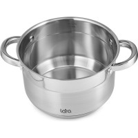 Набор посуды Lara AURORA 6 предметов, кастрюля 2 л, 3.8 л, 6.3 л 9-ти ступенчатое капсулированное индукционное дно LR02-112