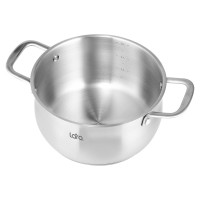 Кастрюля Lara ПРОВАНС нержавеющая сталь 24x12 см 5.4 л, индукционное дно, крышка LR02-354