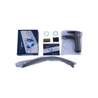 Смеситель для раковины FASHUN из пластика, однорычажный, с литым изливом, чёрный PL1005-7