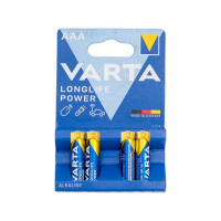 Батарейка Varta LONGLIFE POWER (HIGH ENERGY) LR03 AAA BL4 Alkaline 1.5V 04903121414 RPL00178