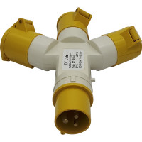Трехлучевая розетка ANDELI AM-1013-4 16A IP44 2P+E 220В ADL13-068