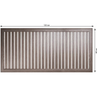 Реечный экран для радиатора Стильный Дом 120x60 см, Ясень темный v530750