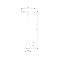 Трековый светильник Elektrostandard Slim Magnetic 5W 4200K Event (латунь) a062803