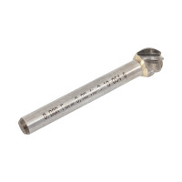 Бор-фреза форма D сфера, ALU, 10х9х54 мм, хв-к 6 мм D.BOR D-RB-AC-D-10-054-6