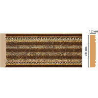 Молдинг Decomaster ДМ 80x12x2400 мм 150-43