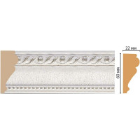 Молдинг Decomaster ДМ 60x22x2400 мм 161-42