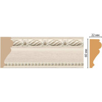 Молдинг Decomaster ДМ 60x22x2400 мм 161-13