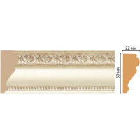 Молдинг Decomaster ДМ 60x22x2400 мм 161-937