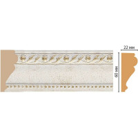 Молдинг Decomaster ДМ 60x22x2400 мм 161-40