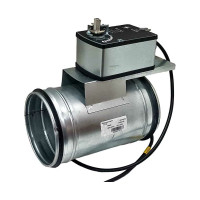 Заслонка регулирующая круглая TKD125-SC-03DN/230V 125 мм с электроприводом 3Нм, 220В, управление открыто/закрыто с возвратной пружиной TECHNO 551253