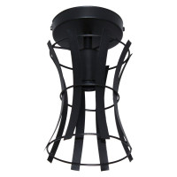 Потолочный светильник ЭЛЕТЕХ Викинг 111 черн.муар НПБ 01-60-109 Е27 ИМ 1005405101