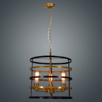 Подвесной светильник ЭЛЕТЕХ Абелла 231 черн. зол. НСБ 01-3x60-167 Е27 [ИМ] 1005405102