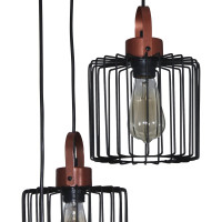 Подвесной светильник ЭЛЕТЕХ Манго 231 черн.муар медь НСБ 01-3x60-167 Е27 [ИМ] 1005405085