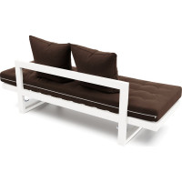 Кушетка Arsko Амбер белая эмаль/Ultra Chocolate 80425910