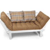 Кушетка Arsko Сламбер белая эмаль/Madagaskar04/Rio01 80543079