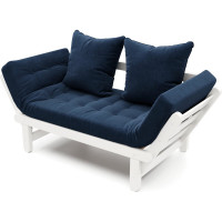 Кушетка Arsko Сламбер белая эмаль/Atlanta Denim 80543084