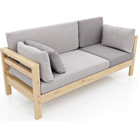 Диван Arsko Домино Б сосна Atlanta Ash/Atlanta Grey 80542990