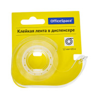 Набор клейкой ленты OfficeSpace, 24 шт., 12мм х 20м, прозрачная, в пластиковом диспенсере 288235