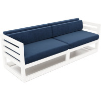 Диван Arsko Магнус Б белая эмаль/Atlanta Denim 80542972