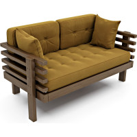 Диван Arsko Стоун-М орех/Ultra Mustard 80424102