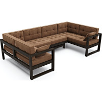 Диван Arsko Астер П-образный венге/Kiton 10 80358821