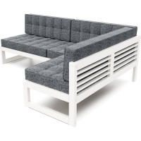 Угловой диван Arsko Сега белая эмаль/Madagaskar07 80382493