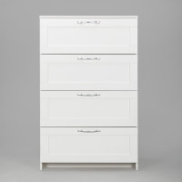 Комод Гуд ЛАКК СИРИУС 4 ящика, 78x41x123 см, белый 2.02.02.060.1