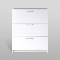 Комод Гуд ЛАКК СИРИУС 3 ящика, 78x41x94 см, белый 2.02.02.050.1