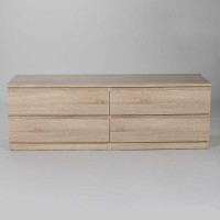 Комод Гуд ЛАКК МАЛЬТА 4 ящика, 160x48x54 см, бежевый, дуб сонома 2.05.02.030.3
