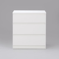 Комод Гуд ЛАКК КАСТОР 3 ящика, 65x39x71 см, белый 2.03.02.060.1