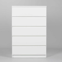 Комод Гуд ЛАКК МАЛЬТА 5 ящиков, 80x48x121 см, белый 2.05.02.090.1