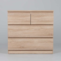 Комод Гуд ЛАКК МАЛЬТА 4 ящика, 80x48x76 см, бежевый, дуб сонома 2.05.02.050.3