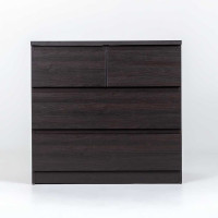 Комод Гуд ЛАКК МАЛЬТА 4 ящика, 80x48x76 см, черный, дуб венге 2.05.02.050.5