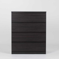Комод Гуд ЛАКК МАЛЬТА 4 ящика, 80x48x98 см, черный, дуб венге 2.05.02.070.5