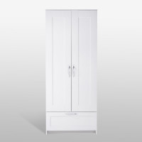 Шкаф Гуд ЛАКК СИРИУС 2 двери и 1 ящик, 78x41x190 см, белый 2.02.01.240.1