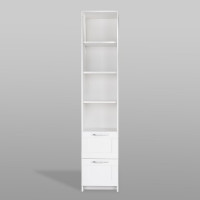 Стеллаж Гуд ЛАКК СИРИУС 2 ящика, 39x34x190 см, белый 2.02.07.140.1