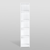 Стеллаж Гуд ЛАКК СИРИУС 5 полок, 39x34x190 см, белый 2.02.07.150.1