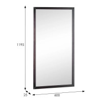 Настенное зеркало Мебелик Ника венге 119.5 см x 60 см 8320